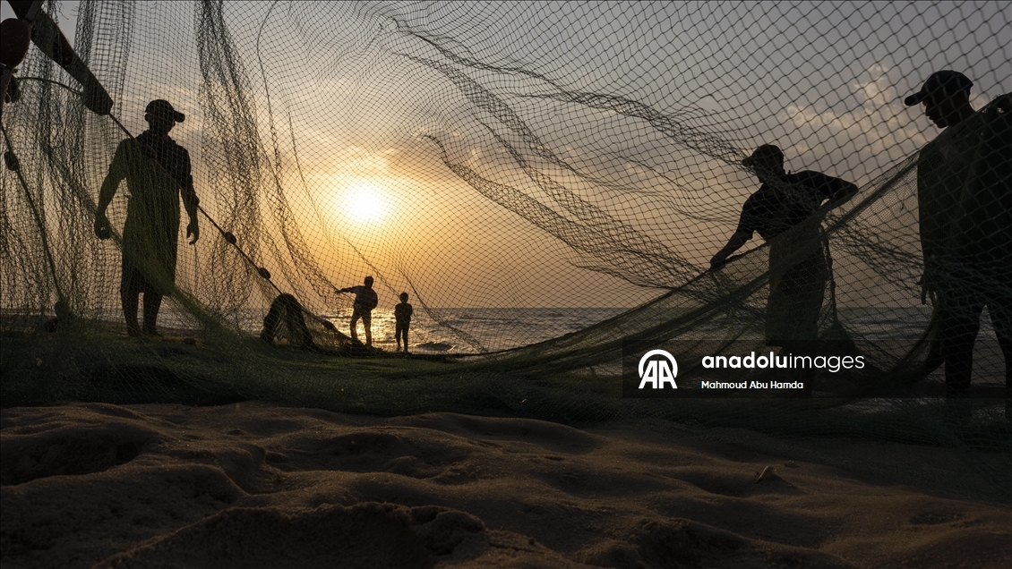 Nuseyrat Mülteci Kampı’nda Filistinli balıkçılar