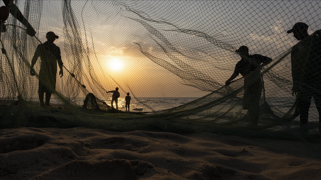 Nuseyrat Mülteci Kampı’nda Filistinli balıkçılar