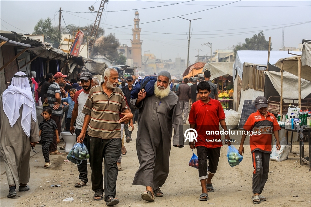 Оживление на рынках Хан-Юнуса после заключения соглашения о прекращении огня