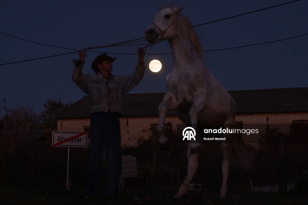 Macaristan'da dolunay