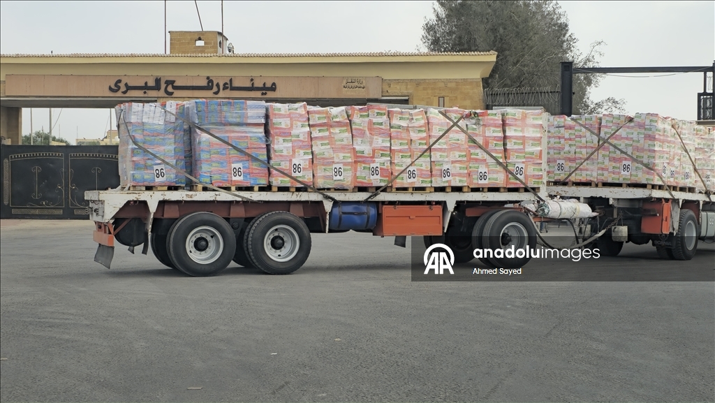 Гуманитарные грузы продолжают поступать в Газу