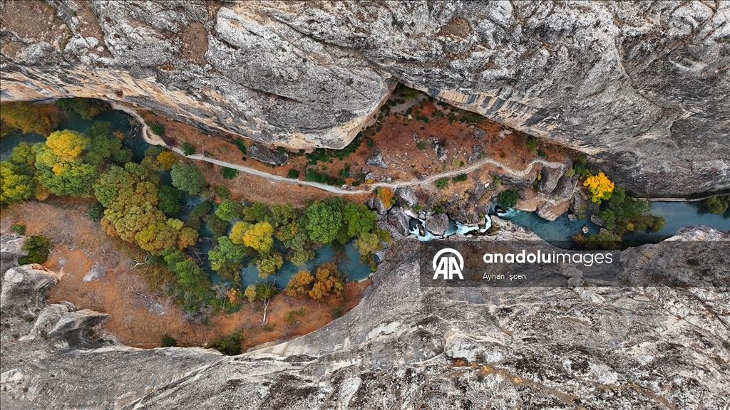 Li Kanyona Tohmayê xemla rengên payîzê