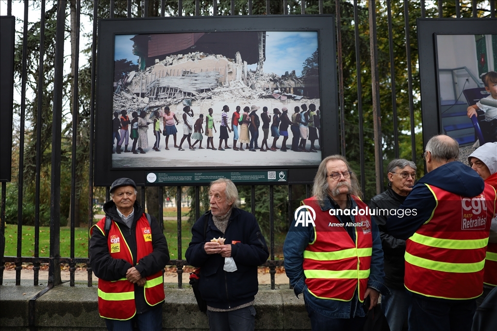 Retirees stage protest in Paris