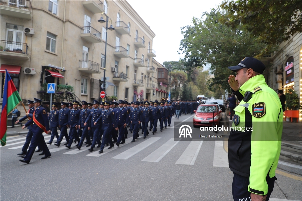 В Азербайджане прошли шествия в честь пятой годовщины Победы в Карабахе