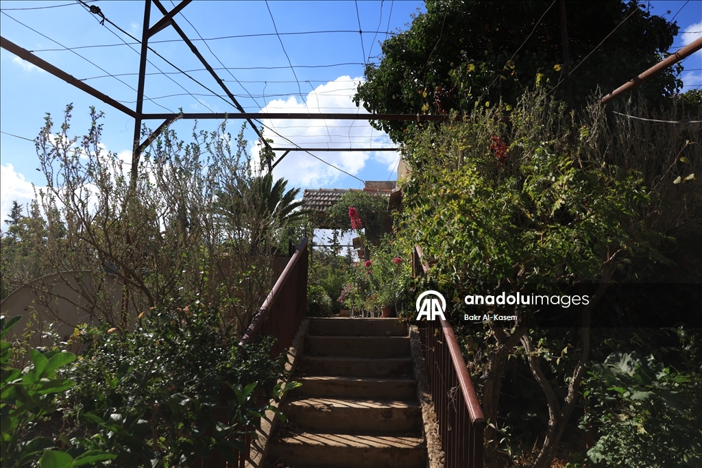 السوري رجب يرعى نباتات نادرة ويخشى عليها من تهديدات إسرائيل