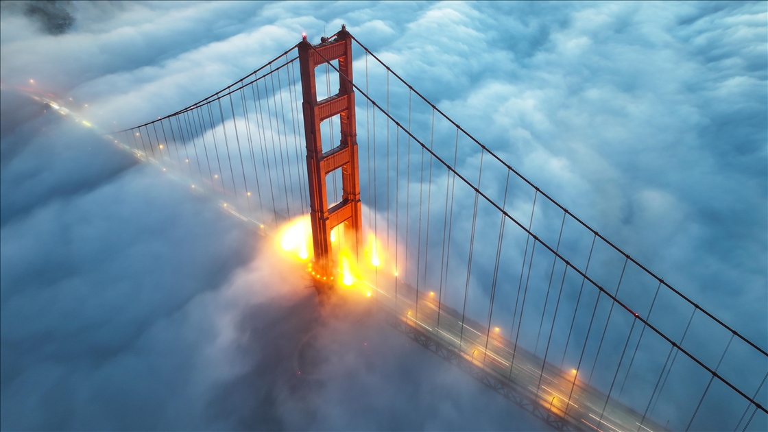  San Francisco'da sisli hava