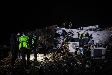 Aftermath of Russian attack on Kharkiv gas station