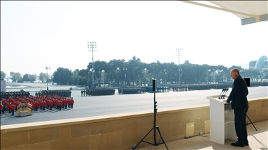 Cumhurbaşkanı Erdoğan, Azerbaycan’ın Zafer Günü Töreni’ne katıldı