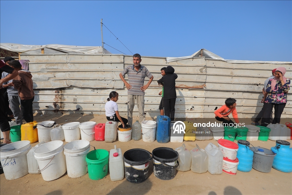 KIYAMDER'den su krizinin yaşandığı Gazze'ye su dağıtımı 