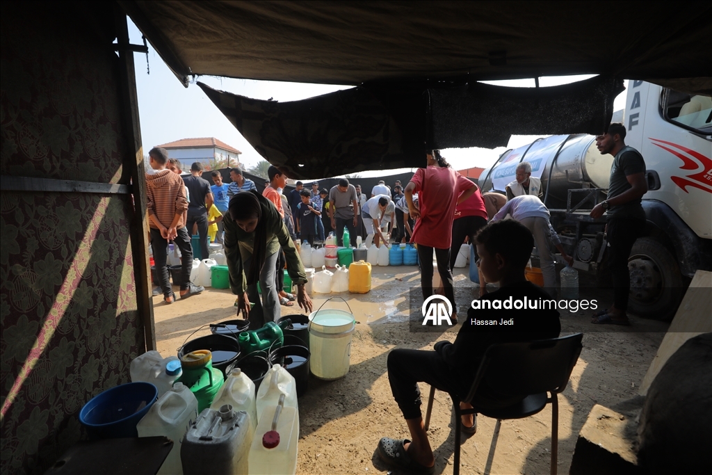 KIYAMDER'den su krizinin yaşandığı Gazze'ye su dağıtımı 