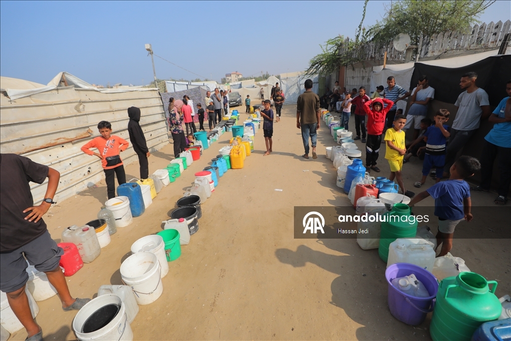 KIYAMDER'den su krizinin yaşandığı Gazze'ye su dağıtımı 