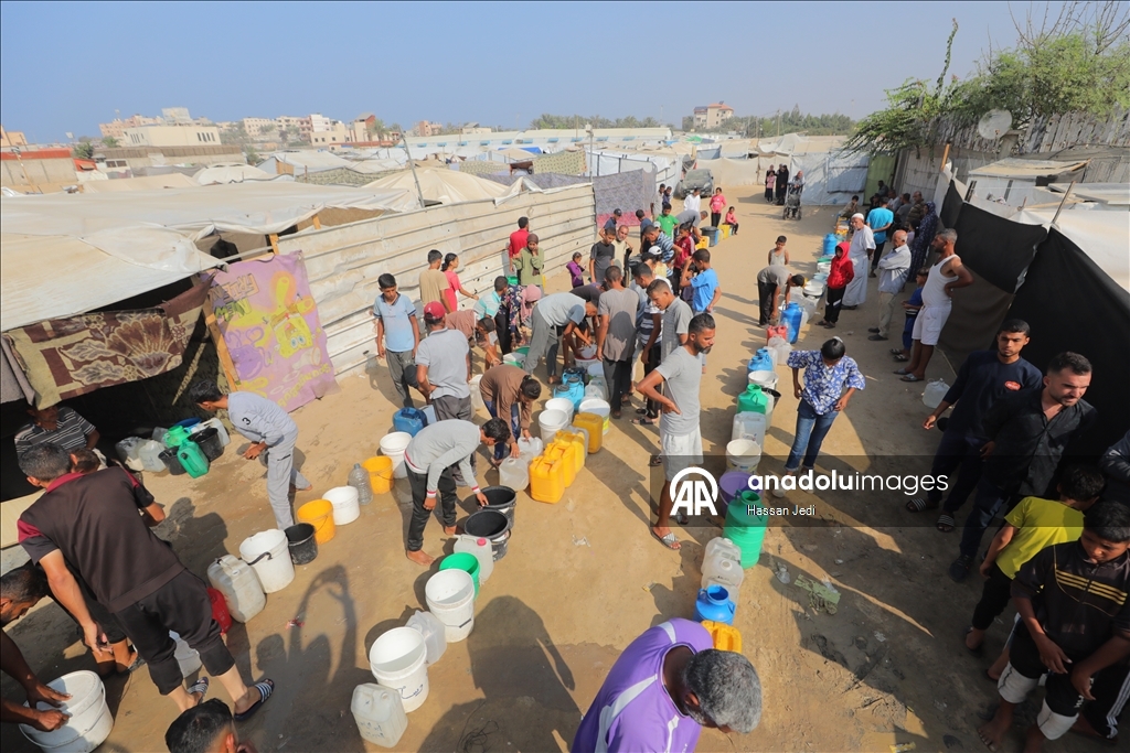 KIYAMDER'den su krizinin yaşandığı Gazze'ye su dağıtımı 