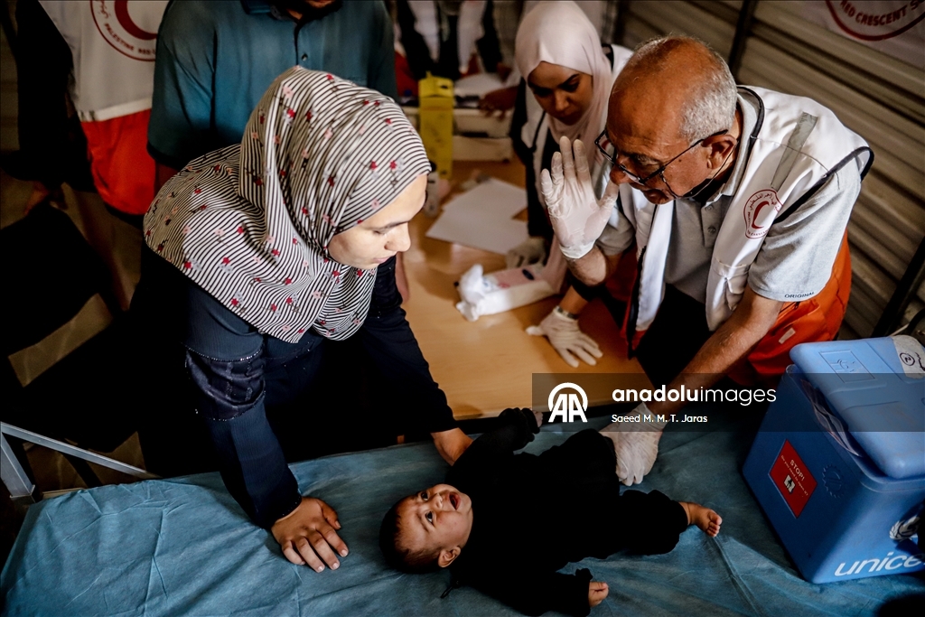غزة.. انطلاق حملة تطعيم للأطفال دون سن الثالثة