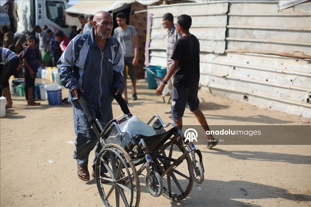 KIYAMDER'den su krizinin yaşandığı Gazze'ye su dağıtımı 