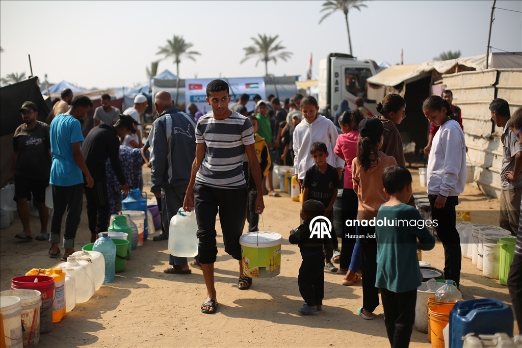 KIYAMDER'den su krizinin yaşandığı Gazze'ye su dağıtımı 