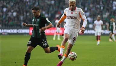 Kocaelispor, konuk ettiği lider Galatasaray'ı 1-0 yendi