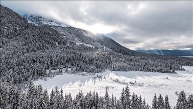 Alaska’da ilk kar yağışıyla doğa beyaza büründü