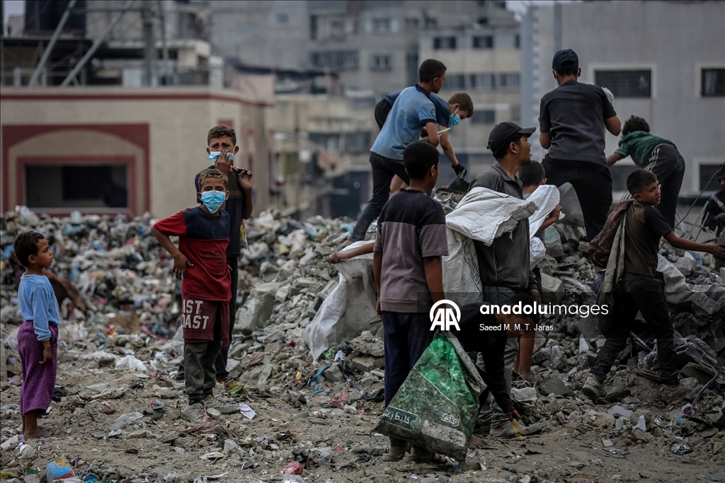 В секторе Газа сохраняется проблема с вывозом мусора