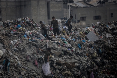 В секторе Газа сохраняется проблема с вывозом мусора