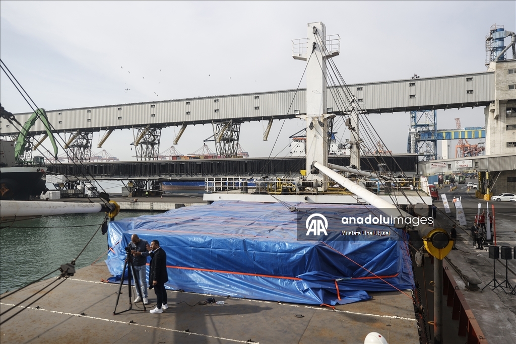 Из турецкого порта Мерсин вышло 18-е «Судно добра» с гумпомощью для Газы