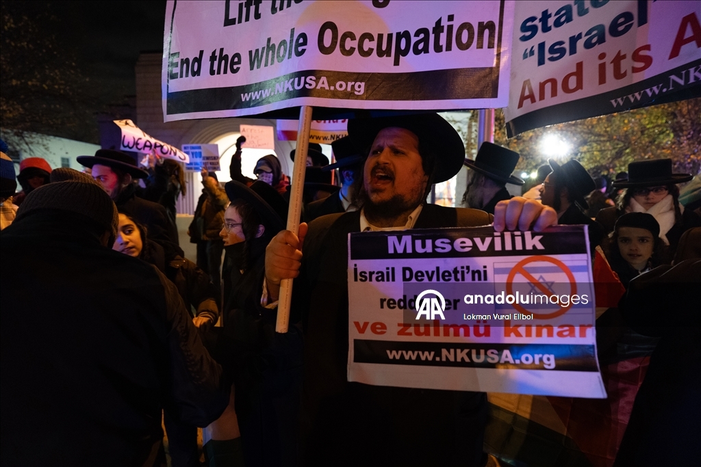 Полиция разогнала участников акции протеста против выступления экс-министра обороны Израиля Галанта в США