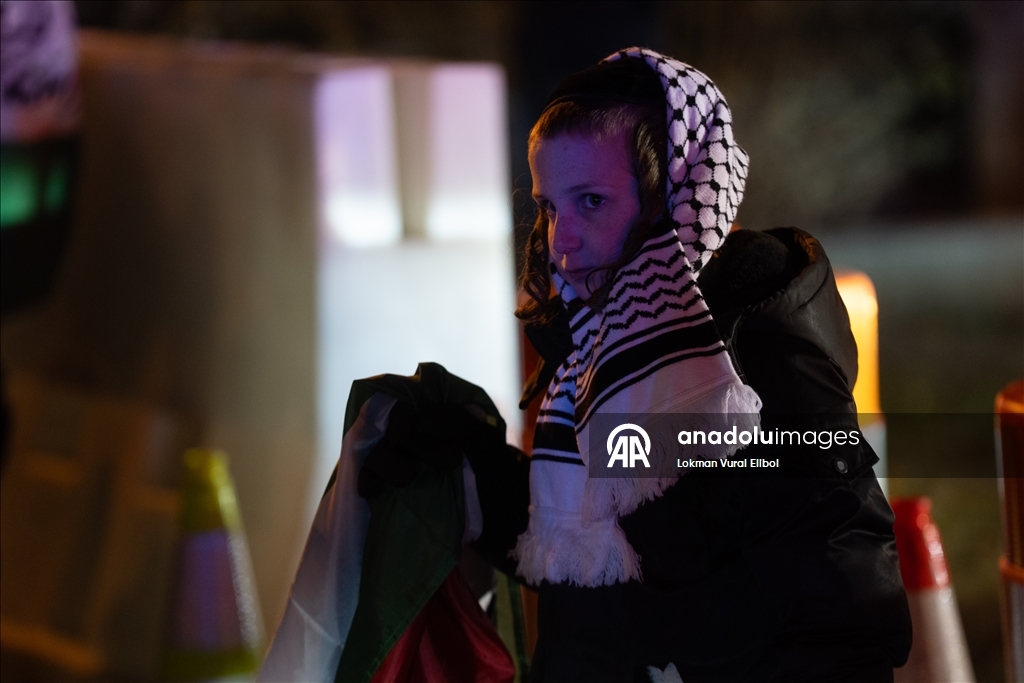 Полиция разогнала участников акции протеста против выступления экс-министра обороны Израиля Галанта в США