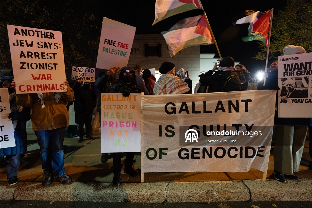 Полиция разогнала участников акции протеста против выступления экс-министра обороны Израиля Галанта в США