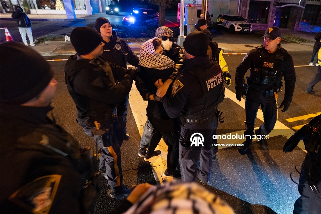 Полиция разогнала участников акции протеста против выступления экс-министра обороны Израиля Галанта в США