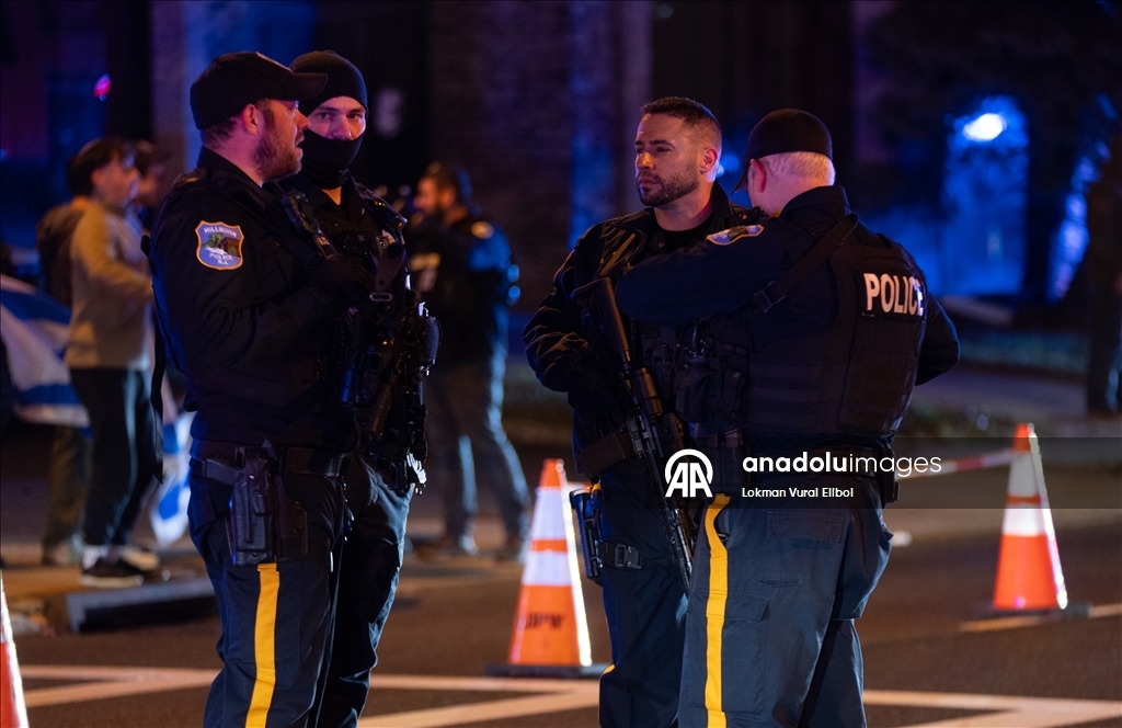 Полиция разогнала участников акции протеста против выступления экс-министра обороны Израиля Галанта в США