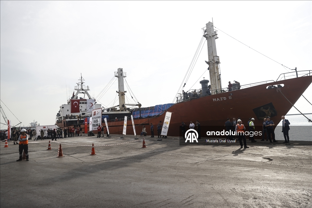 Из турецкого порта Мерсин вышло 18-е «Судно добра» с гумпомощью для Газы