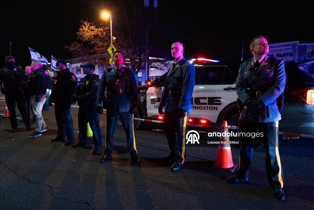 Полиция разогнала участников акции протеста против выступления экс-министра обороны Израиля Галанта в США