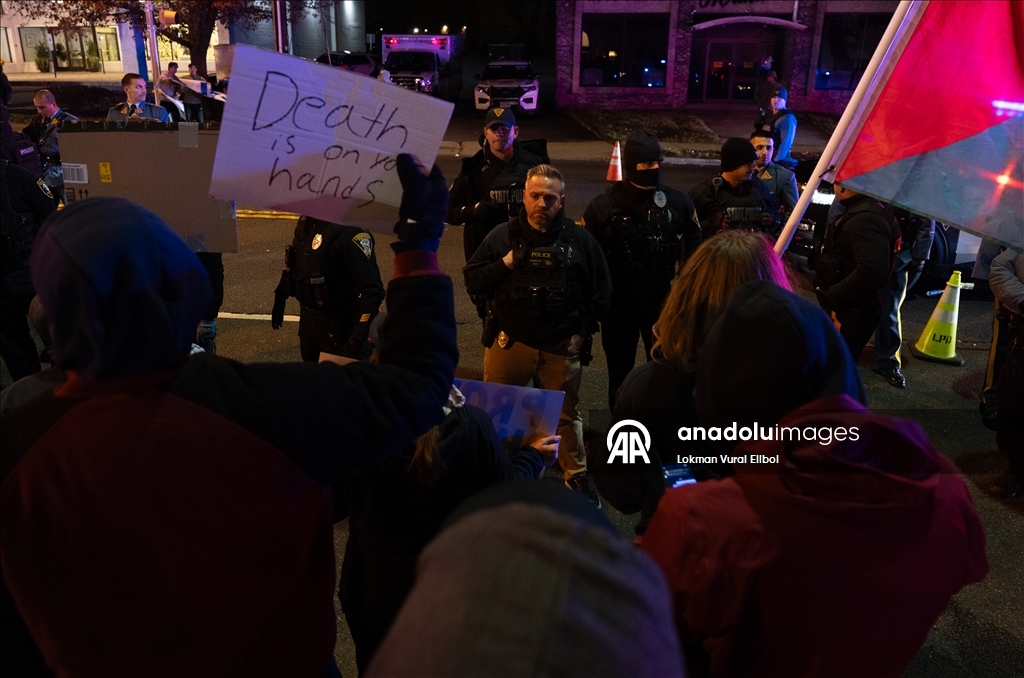 Полиция разогнала участников акции протеста против выступления экс-министра обороны Израиля Галанта в США
