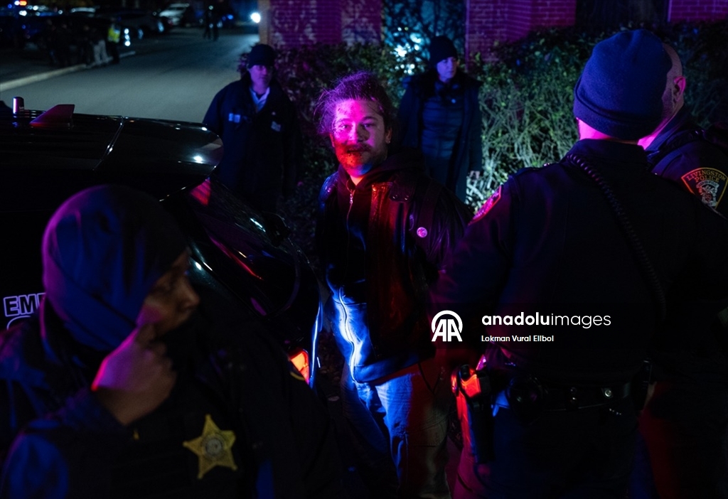 ABD'de eski İsrail Savunma Bakanı Gallant'ın konuşmasını protesto edenlere polis müdahale etti