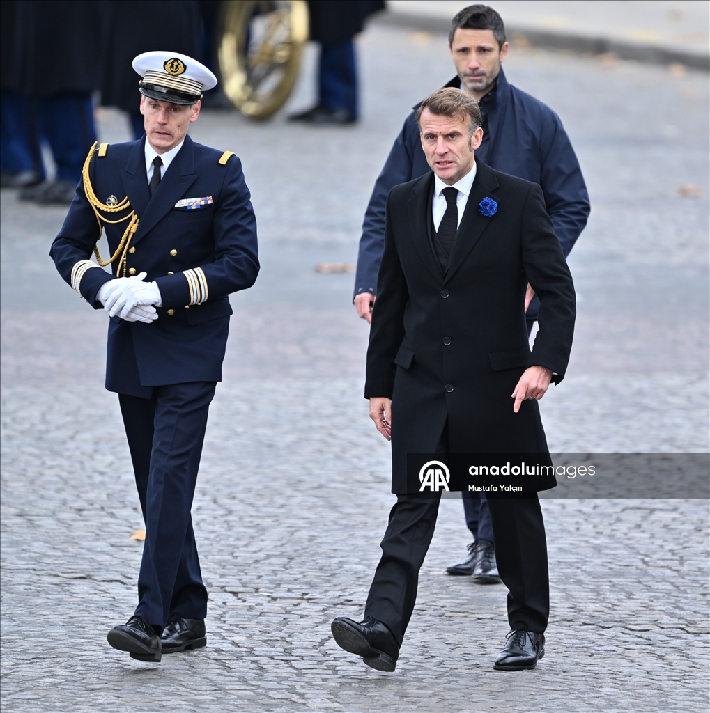 Commémoration de l'Armistice de la Première Guerre mondiale à Paris