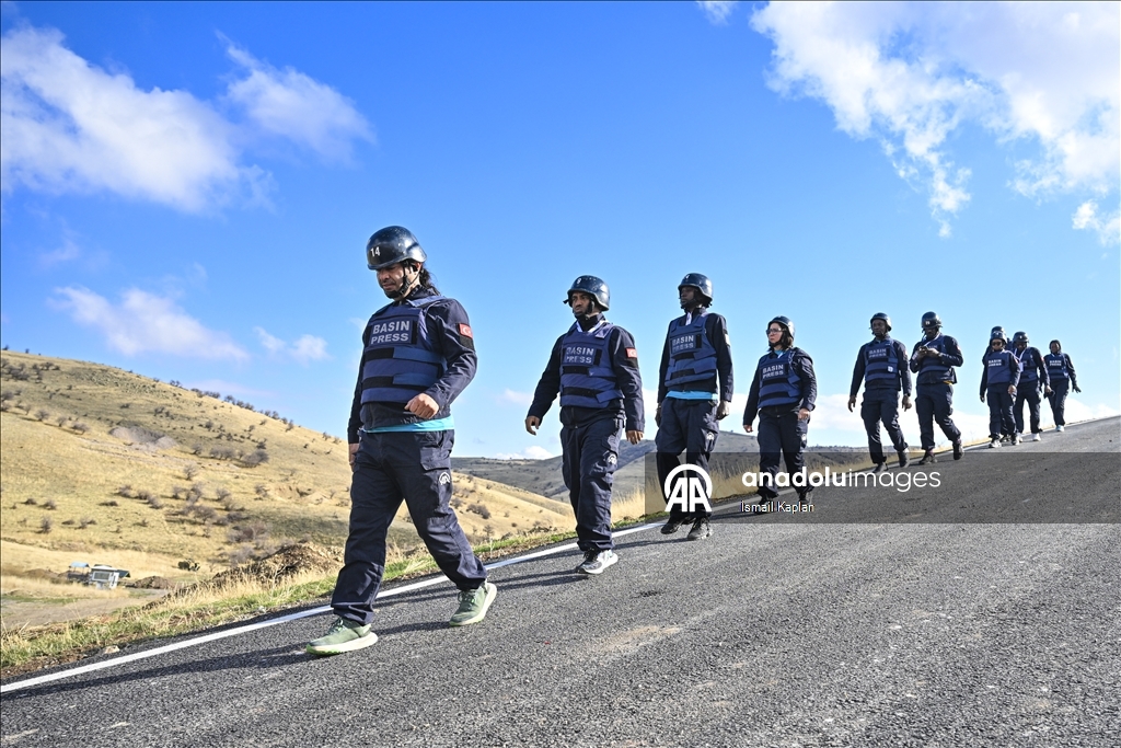 AA'nın savaş muhabirliği eğitiminde "patlayıcılar ve tehlikeli alanlar" dersi verildi