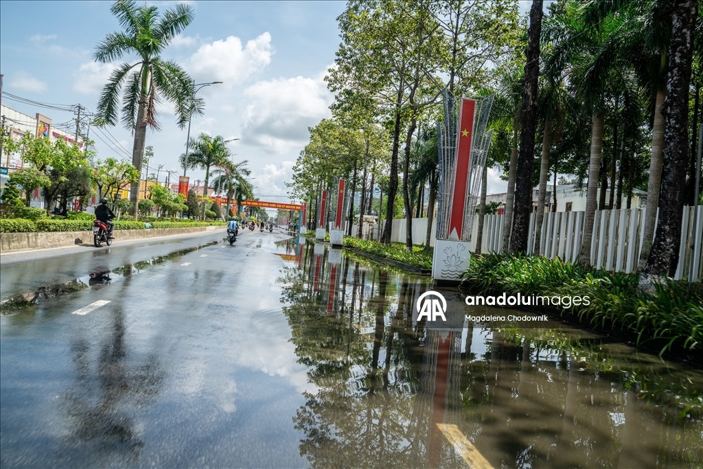 Vietnam'da şiddetli yağışlar nedeniyle Mekong Deltası’nda taşkın riski devam ediyor