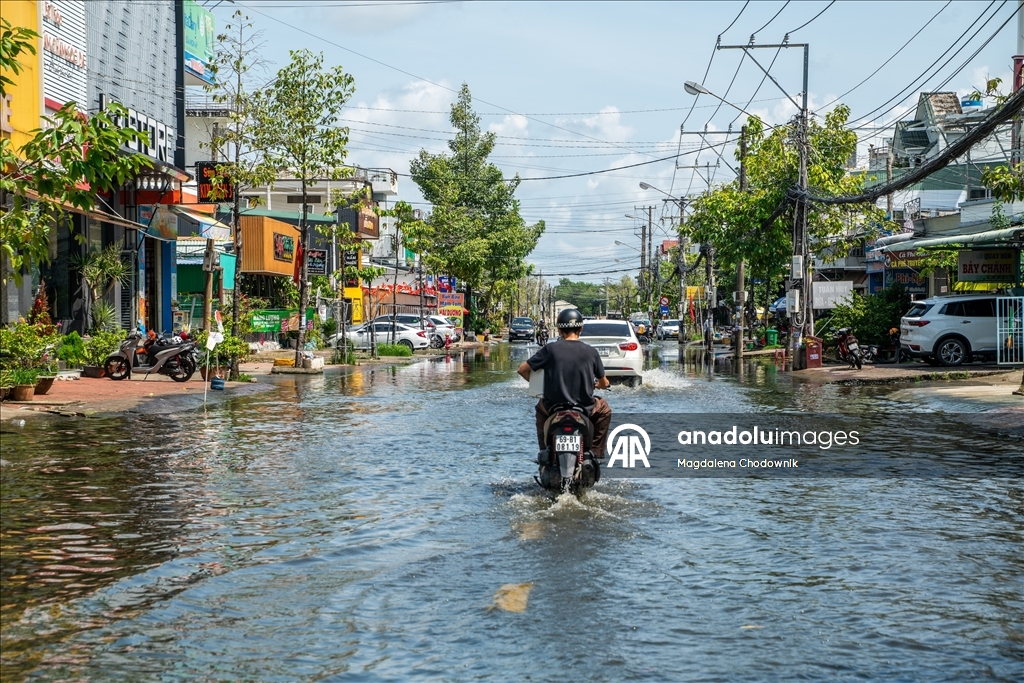 Vietnam'da şiddetli yağışlar nedeniyle Mekong Deltası’nda taşkın riski devam ediyor