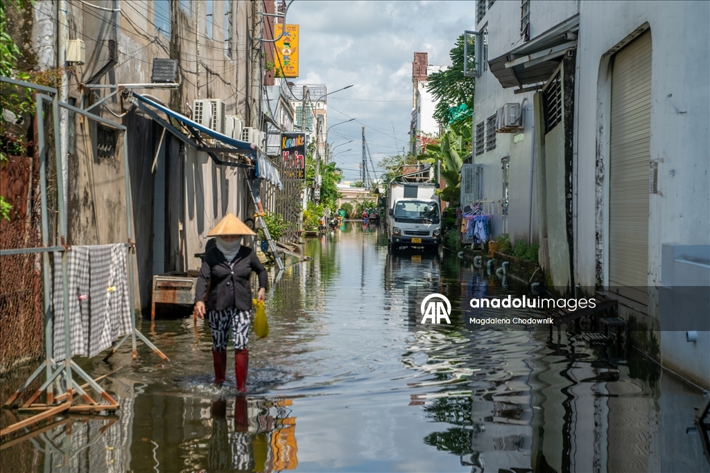 Vietnam'da şiddetli yağışlar nedeniyle Mekong Deltası’nda taşkın riski devam ediyor