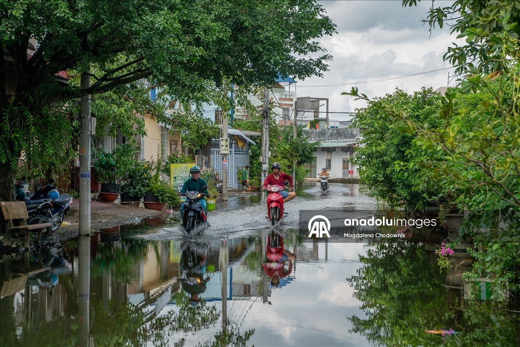 Во Вьетнаме из-за сильных дождей в дельте Меконга сохраняется риск наводнений