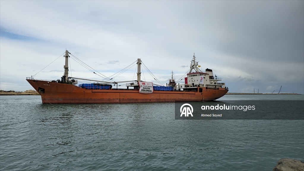  Türk Kızılayın Gazze için hazırladığı 18. "İyilik Gemisi" Mısır'ın Ariş limanına ulaştı