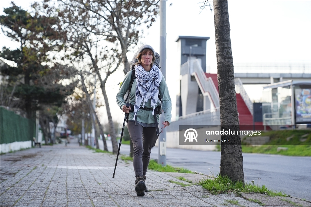 Шесть месяцев пути ради Газы: британская активистка идет пешком, чтобы помочь палестинцам