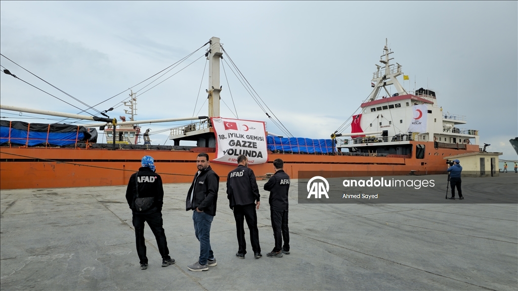 Отправленный Турцией 18-й «Корабль добра» с гумпомощью для Газы причалил к египетскому порту Эль-Ариш