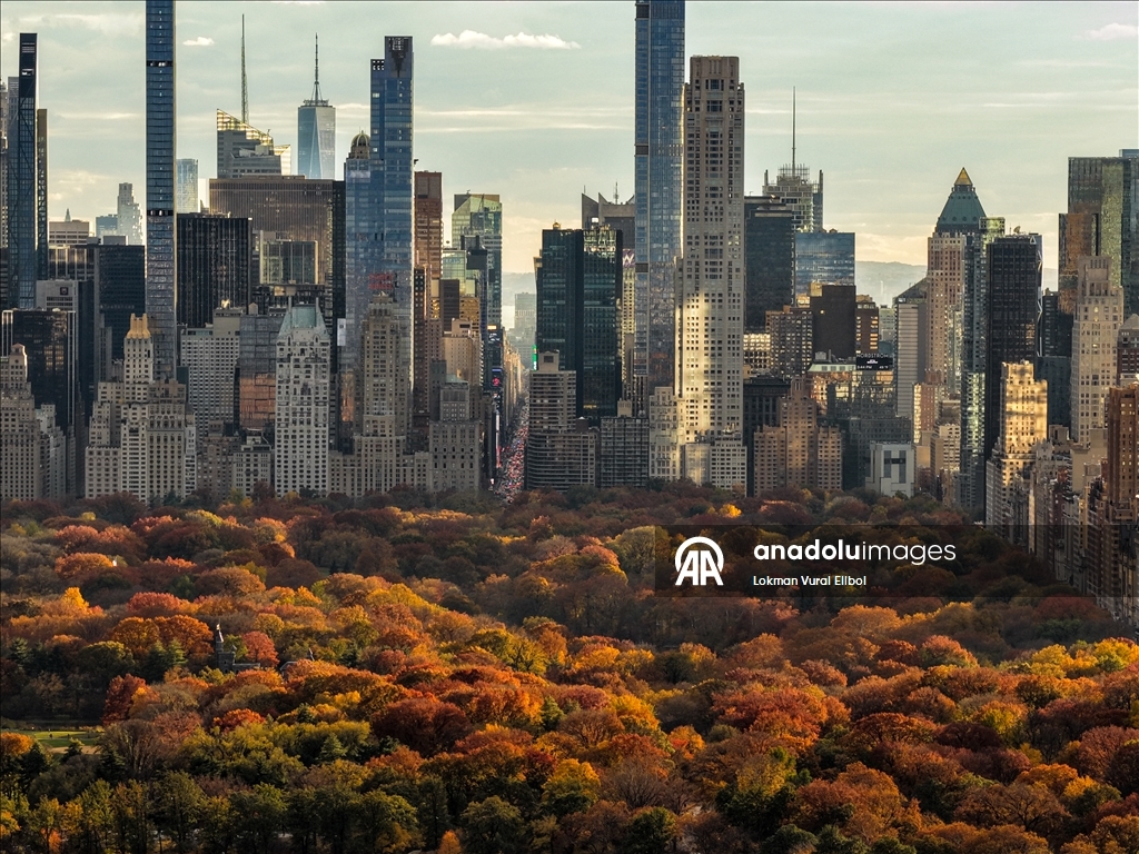Autumn Sunset Over Central Park