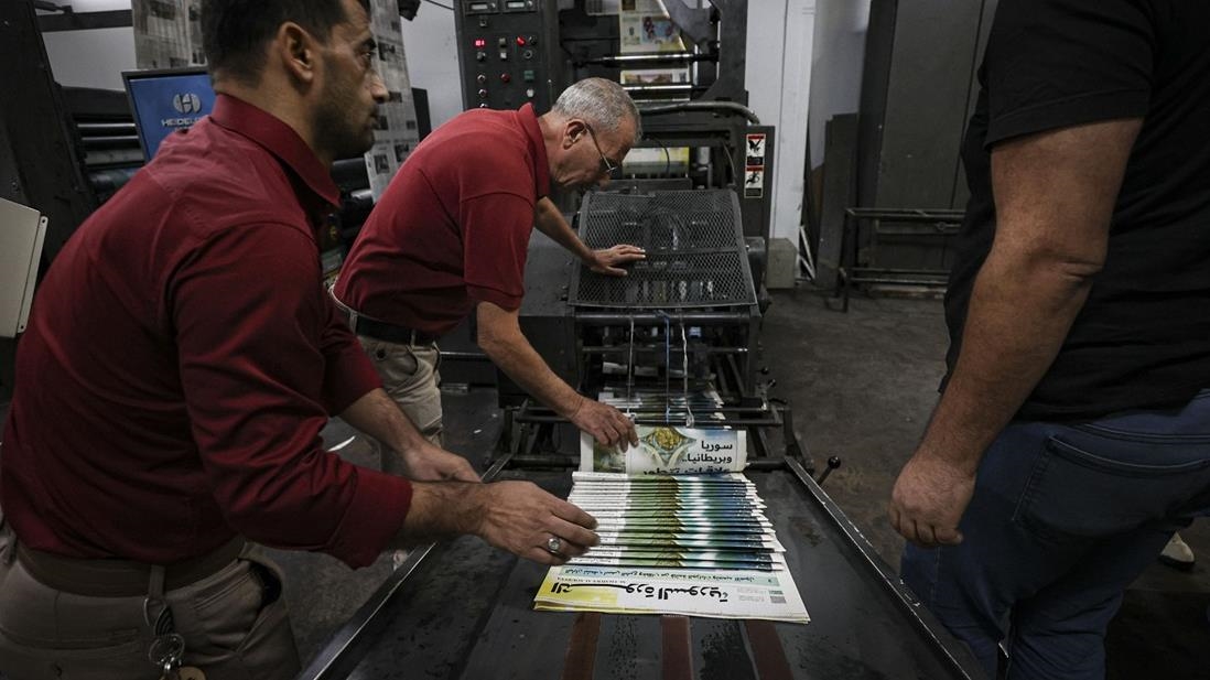 Suriye’nin en eski gazetelerinden "el-Savre", renkli baskıya hazırlanıyor