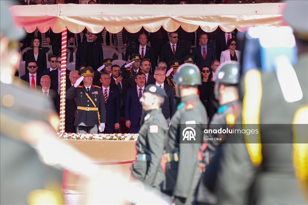Cumhurbaşkanı Yardımcısı Yılmaz, KKTC'nin kuruluşunun 42. yıl dönümü törenine katıldı