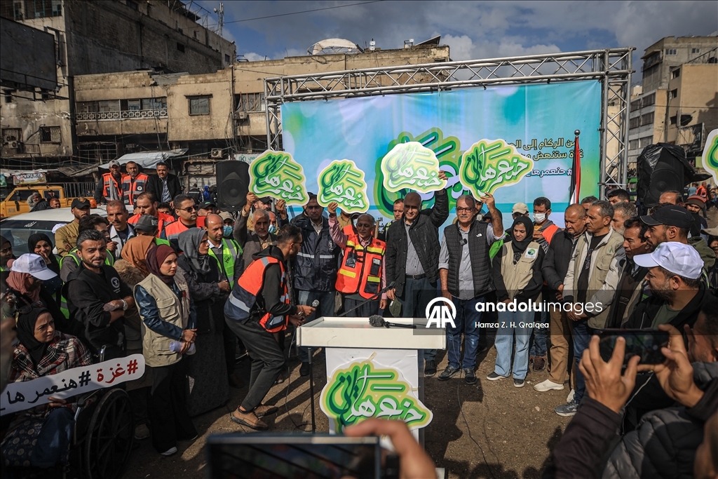 "حنعمرها تاني".. حملة رمزية تبث الأمل لإعادة إعمار غزة المنكوبة