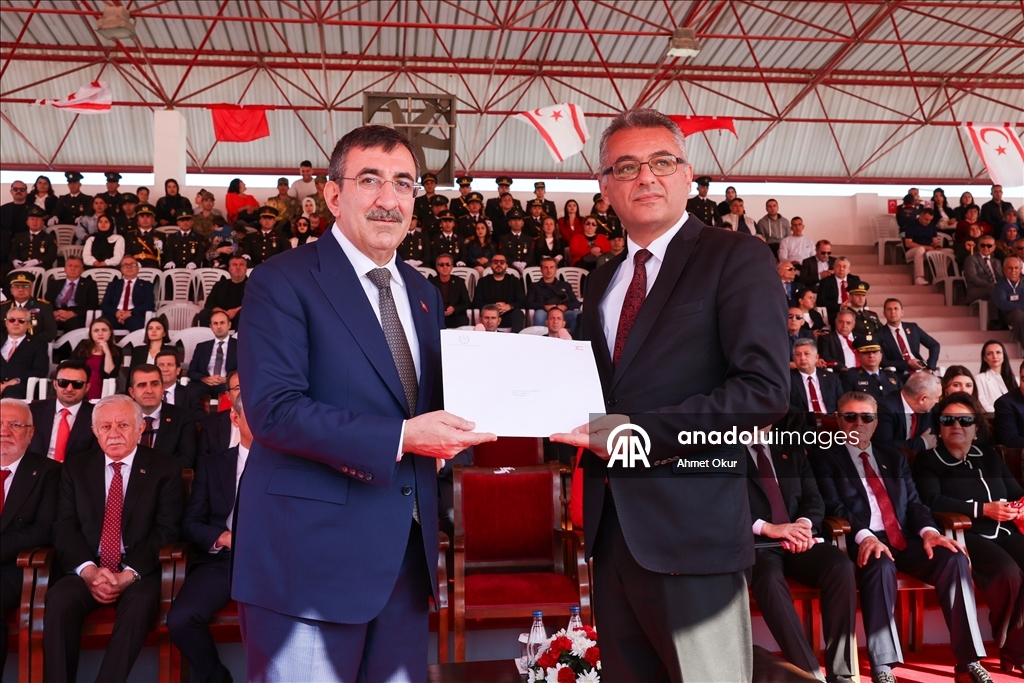 Cumhurbaşkanı Yardımcısı Yılmaz, KKTC'nin kuruluşunun 42. yıl dönümü törenine katıldı