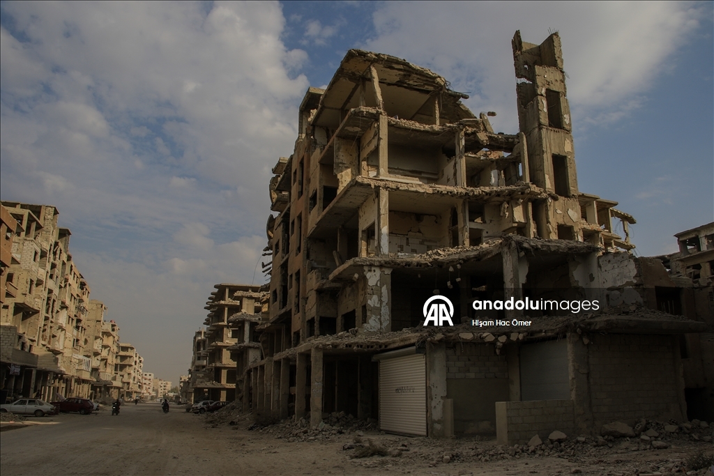 Сирийский город Дерайя сохраняет следы атак свергнутого режима Башара Асада