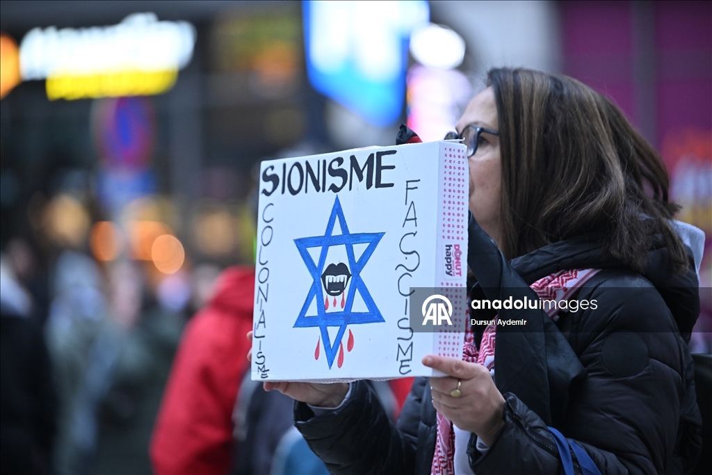 В Брюсселе прошла массовая акция солидарности с Газой