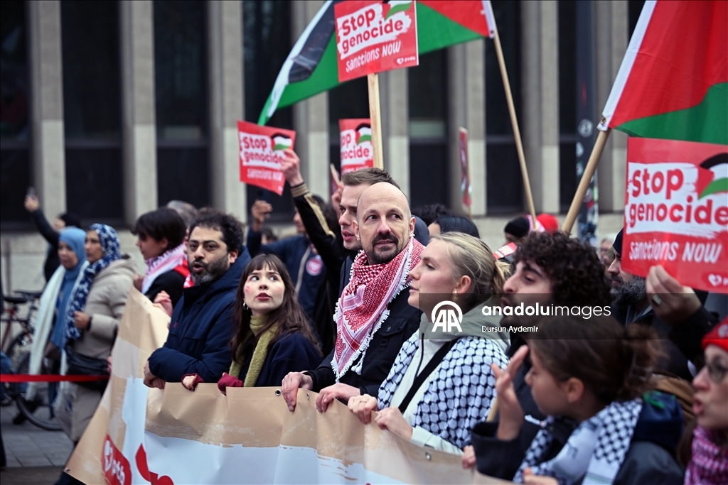 В Брюсселе прошла массовая акция солидарности с Газой